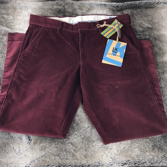Burgundy corduroy Life Khaki pants - Picture 5 of 7
